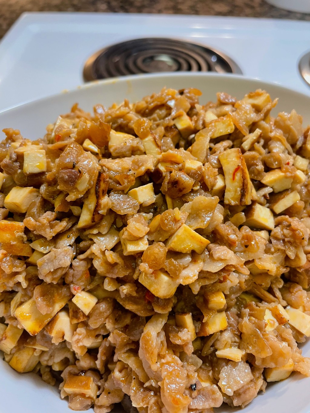Mom’s Tofu, Pork Belly, Radish&nbsp;Stirfry